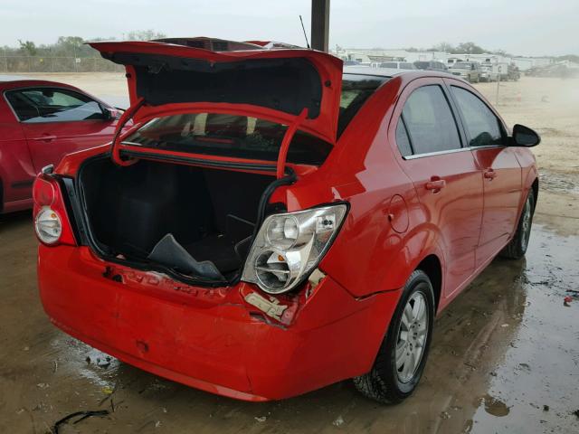 1G1JC5SBXC4195442 - 2012 CHEVROLET SONIC LT ORANGE photo 4