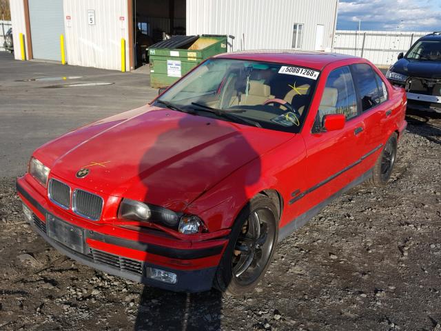 4USCC7320SLA00654 - 1995 BMW 318 I RED photo 2