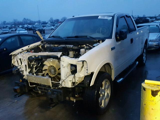 1FTPX14VX7FA01606 - 2007 FORD F150 WHITE photo 2