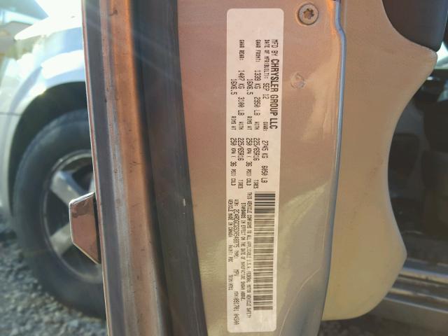 2C4RDGCG5DR548875 - 2013 DODGE GRAND CARA SILVER photo 10