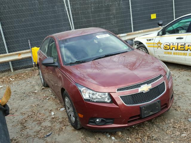 1G1PD5SH1C7292412 - 2012 CHEVROLET CRUZE LS RED photo 1