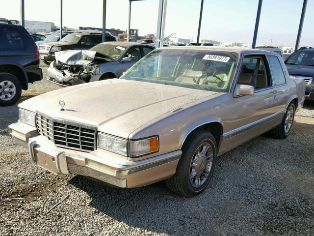 1G6CD13B9M4241691 - 1991 CADILLAC DEVILLE CREAM photo 2