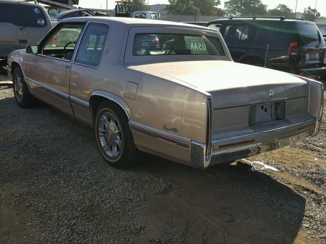 1G6CD13B9M4241691 - 1991 CADILLAC DEVILLE CREAM photo 3