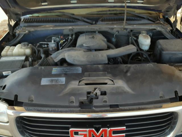 3GKEC16Z35G162480 - 2005 GMC YUKON XL C BLUE photo 7