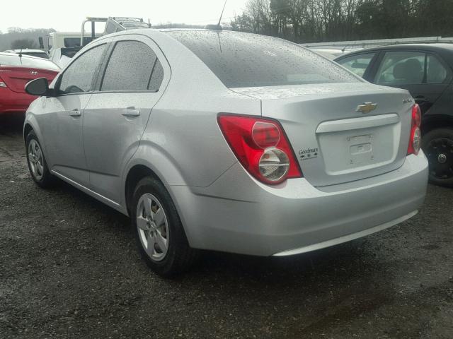 1G1JA5SH4F4159051 - 2015 CHEVROLET SONIC LS SILVER photo 3