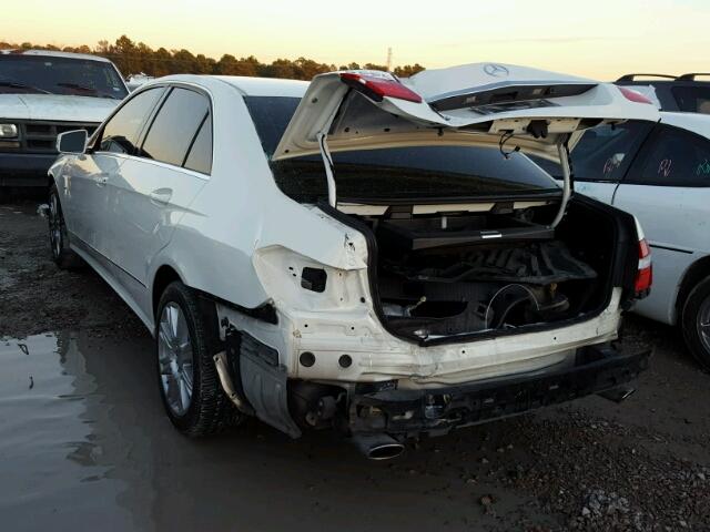 WDDHF5KB8CA639437 - 2012 MERCEDES-BENZ E 350 WHITE photo 3