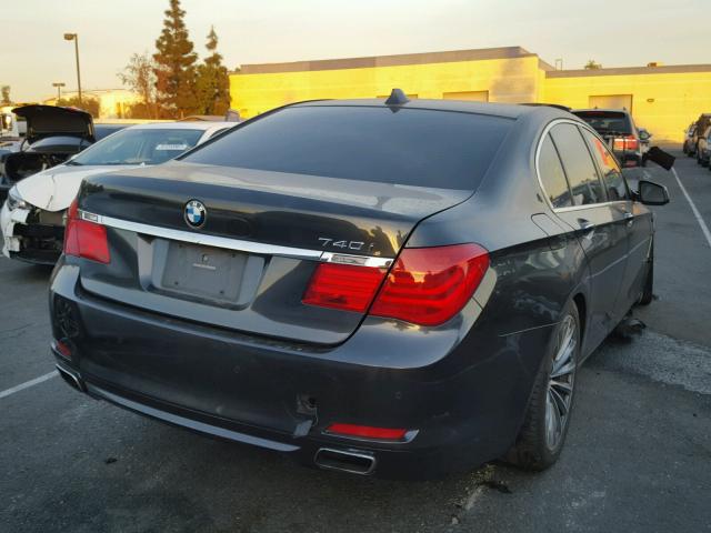 WBAKA4C51BC392120 - 2011 BMW 740 I CHARCOAL photo 4