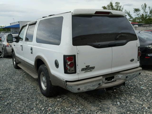 1FMNU42F0YED72872 - 2000 FORD EXCURSION WHITE photo 3