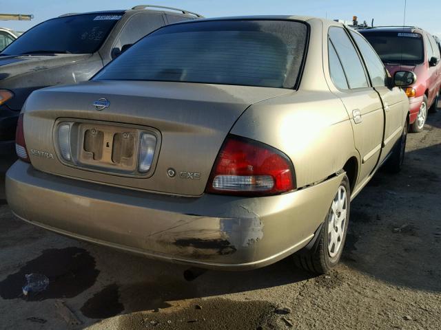 3N1CB51D91L519139 - 2001 NISSAN SENTRA XE BROWN photo 4