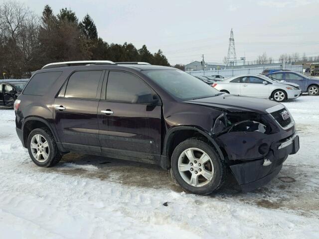 1GKER13D39J208272 - 2009 GMC ACADIA SLE MAROON photo 1