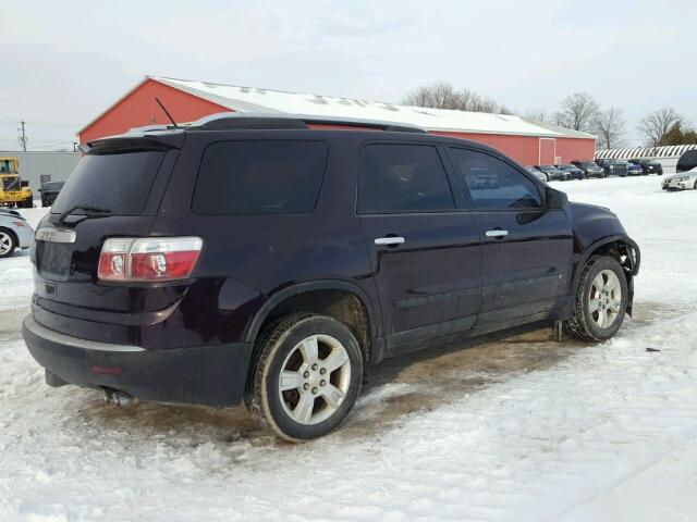 1GKER13D39J208272 - 2009 GMC ACADIA SLE MAROON photo 4