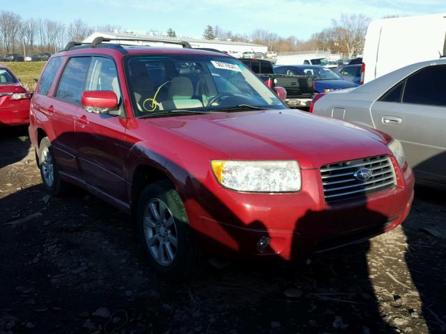 JF1SG65617H729372 - 2007 SUBARU FORESTER 2 RED photo 1