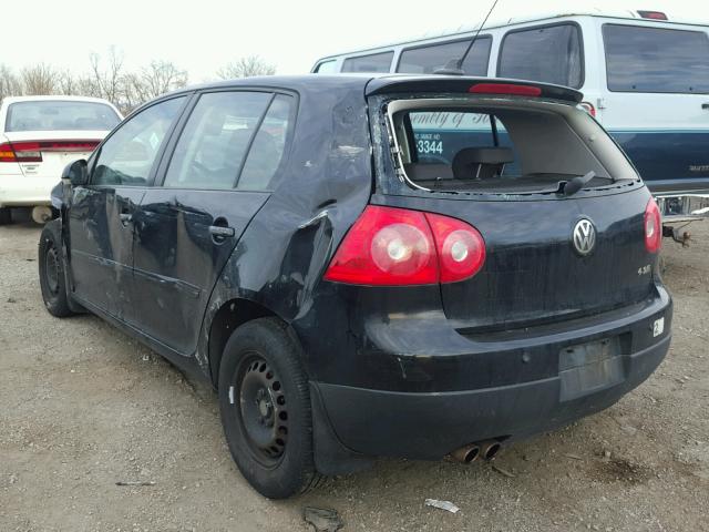 WVWDA91K98W331574 - 2008 VOLKSWAGEN RABBIT BLACK photo 3