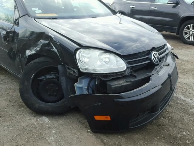 WVWDA91K98W331574 - 2008 VOLKSWAGEN RABBIT BLACK photo 9