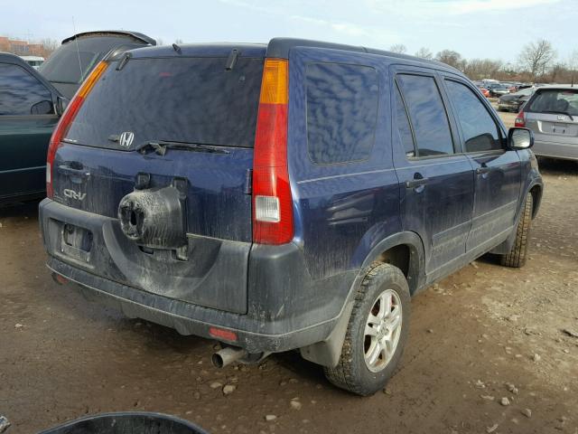 JHLRD78893C030165 - 2003 HONDA CR-V EX BLUE photo 4