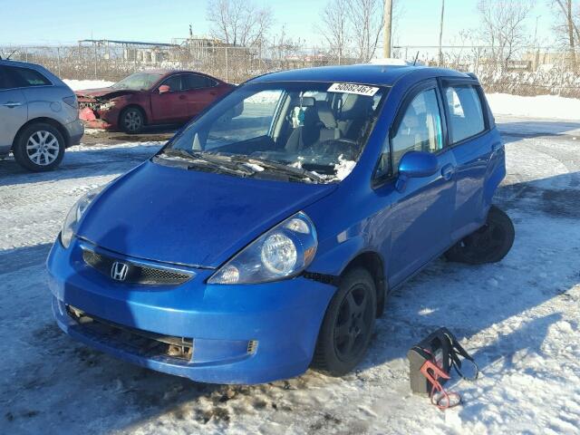 JHMGD37288S803617 - 2008 HONDA FIT DX BLUE photo 2