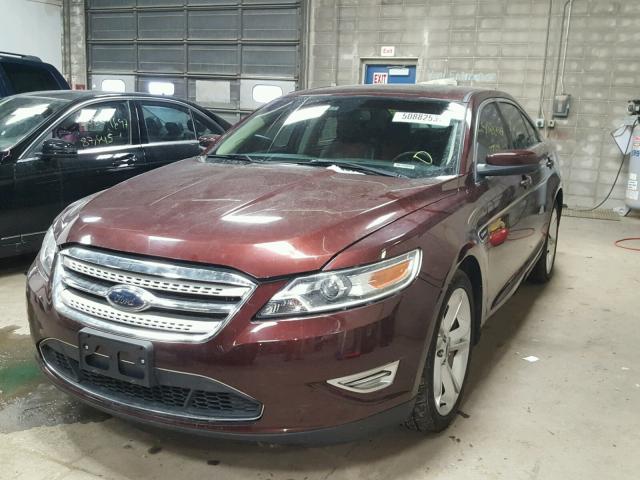 1FAHP2KT1AG138243 - 2010 FORD TAURUS SHO BURGUNDY photo 2