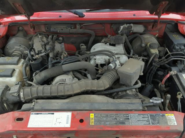 1FTYR14U31PA89115 - 2001 FORD RANGER SUP RED photo 7