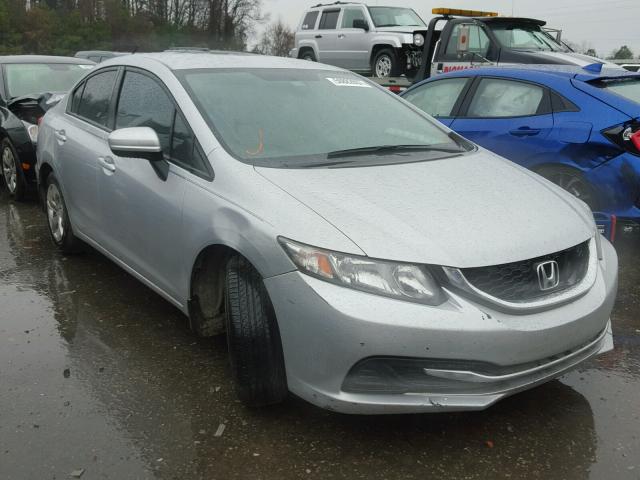 2HGFB2F56EH525507 - 2014 HONDA CIVIC LX SILVER photo 1