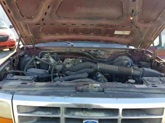 1FMEU15H3TLB71953 - 1996 FORD BRONCO U10 MAROON photo 7