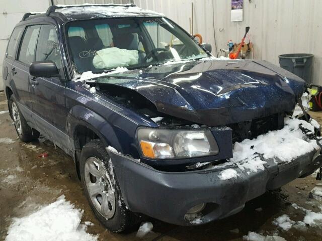 JF1SG63655H741265 - 2005 SUBARU FORESTER 2 BLUE photo 1