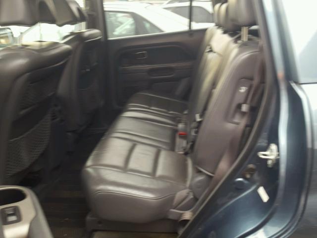 5FNYF28726B027063 - 2006 HONDA PILOT EX BLUE photo 6