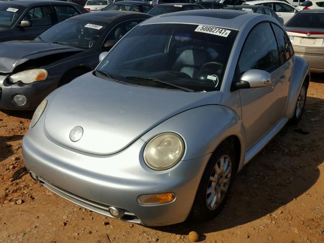 3VWCK31C34M422524 - 2004 VOLKSWAGEN NEW BEETLE SILVER photo 2