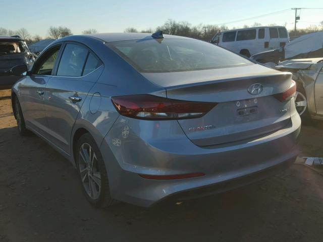 5NPD84LF9HH102123 - 2017 HYUNDAI ELANTRA SE GRAY photo 3