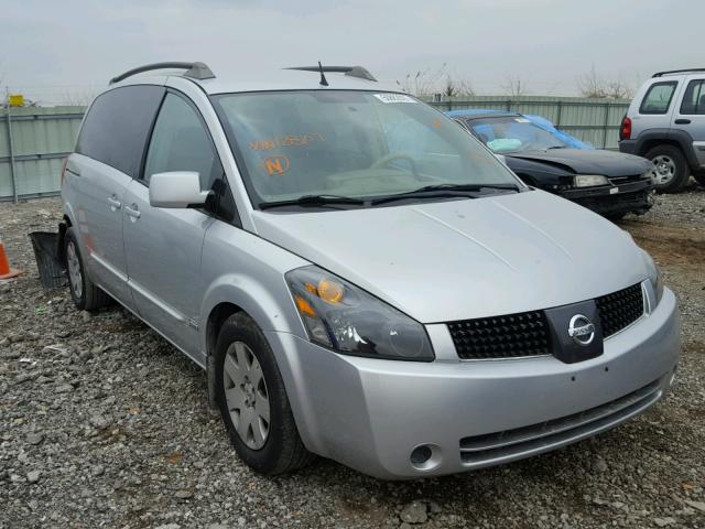 5N1BV28U36N128107 - 2006 NISSAN QUEST S SILVER photo 1