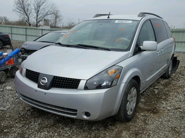 5N1BV28U36N128107 - 2006 NISSAN QUEST S SILVER photo 2