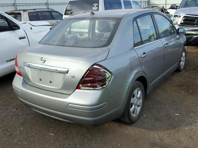 3N1BC11E87L437177 - 2007 NISSAN VERSA S SILVER photo 4