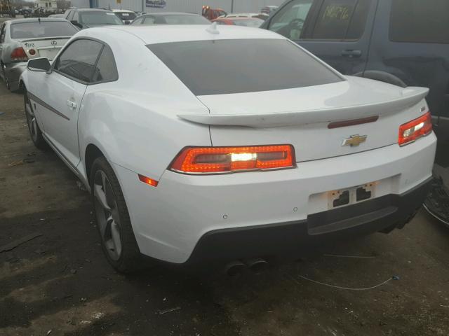 2G1FF1E37F9298149 - 2015 CHEVROLET CAMARO LT WHITE photo 3