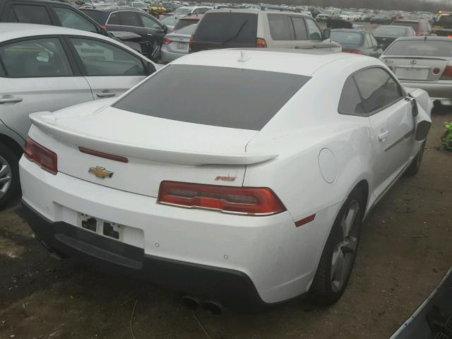 2G1FF1E37F9298149 - 2015 CHEVROLET CAMARO LT WHITE photo 4