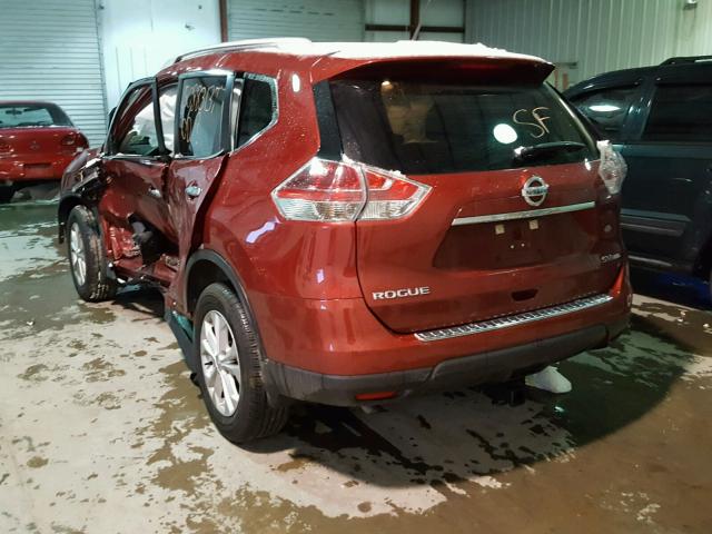 5N1AT2MV2GC815401 - 2016 NISSAN ROGUE S BURGUNDY photo 3