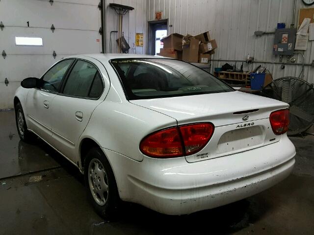 1G3NK52T7XC384730 - 1999 OLDSMOBILE ALERO GX WHITE photo 3