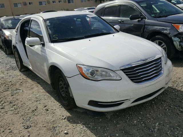 1C3CCBAB2DN640417 - 2013 CHRYSLER 200 LX WHITE photo 1