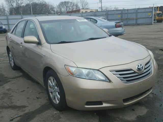 4T1BB46K68U054938 - 2008 TOYOTA CAMRY HYBR TAN photo 1