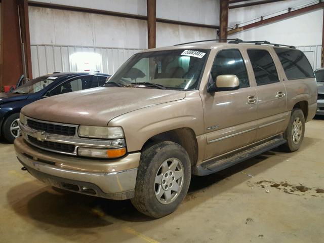 3GNFK16T9YG202541 - 2000 CHEVROLET SUBURBAN K BEIGE photo 2