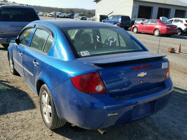 1G1AZ52F757587247 - 2005 CHEVROLET COBALT LT BLUE photo 3