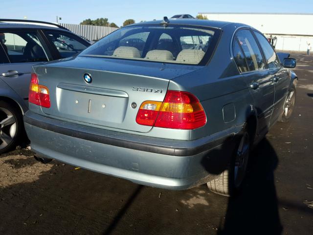 WBAEW53404PN34898 - 2004 BMW 330 XI TEAL photo 4