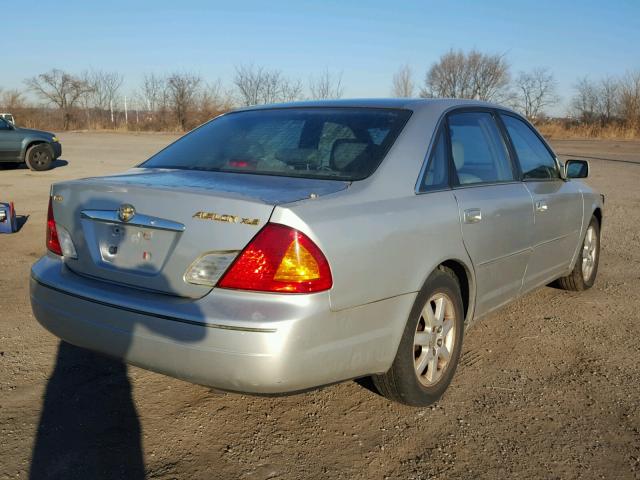 4T1BF28B91U156858 - 2001 TOYOTA AVALON XL SILVER photo 4