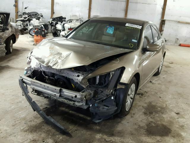 1HGCP26389A029227 - 2009 HONDA ACCORD LX GOLD photo 2