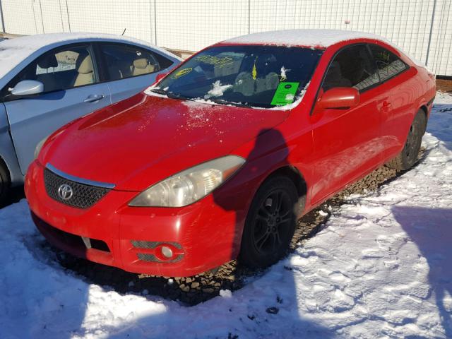 4T1CE30P07U759579 - 2007 TOYOTA CAMRY SOLA RED photo 2