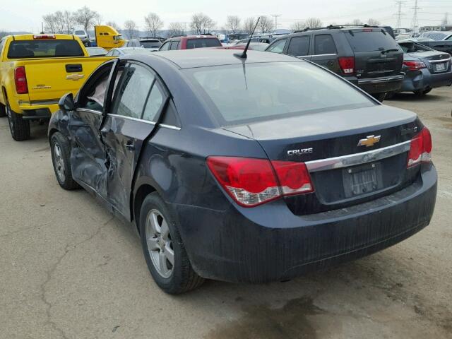 1G1PC5SBXE7486311 - 2014 CHEVROLET CRUZE LT BLACK photo 3