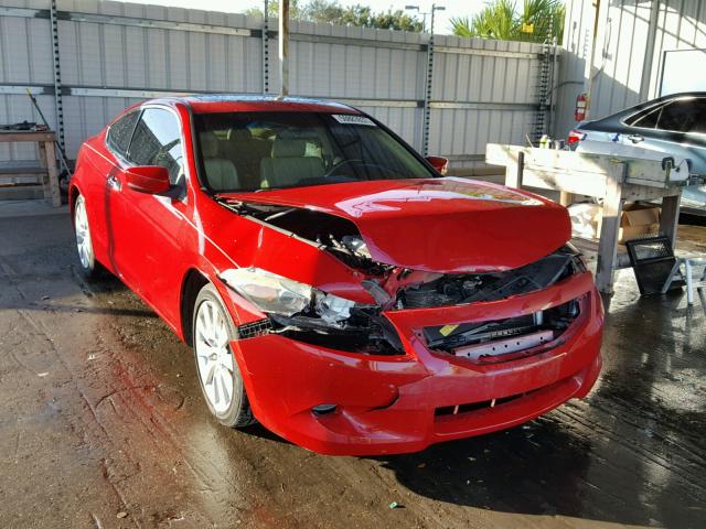 1HGCS22878A014216 - 2008 HONDA ACCORD EXL RED photo 1