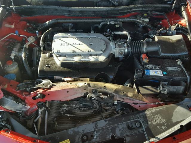 1HGCS22878A014216 - 2008 HONDA ACCORD EXL RED photo 7