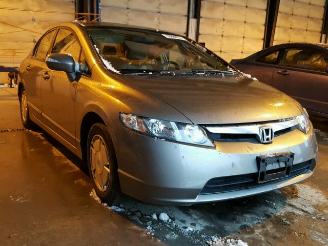 JHMFA362X6S027719 - 2006 HONDA CIVIC HYBR GRAY photo 1