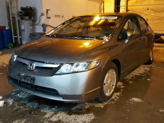 JHMFA362X6S027719 - 2006 HONDA CIVIC HYBR GRAY photo 2