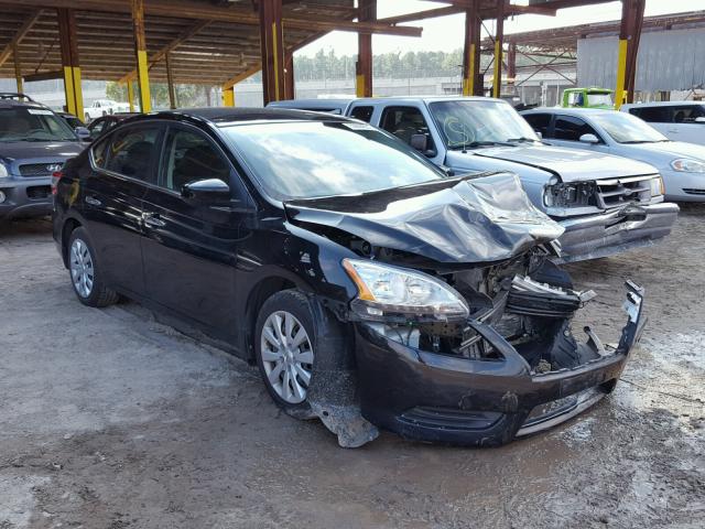 1N4AB7AP0DN910538 - 2013 NISSAN SENTRA S BLACK photo 1