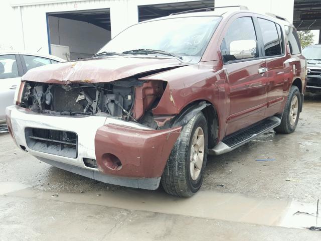 5N1AA08A34N734098 - 2004 NISSAN ARMADA SE BROWN photo 2